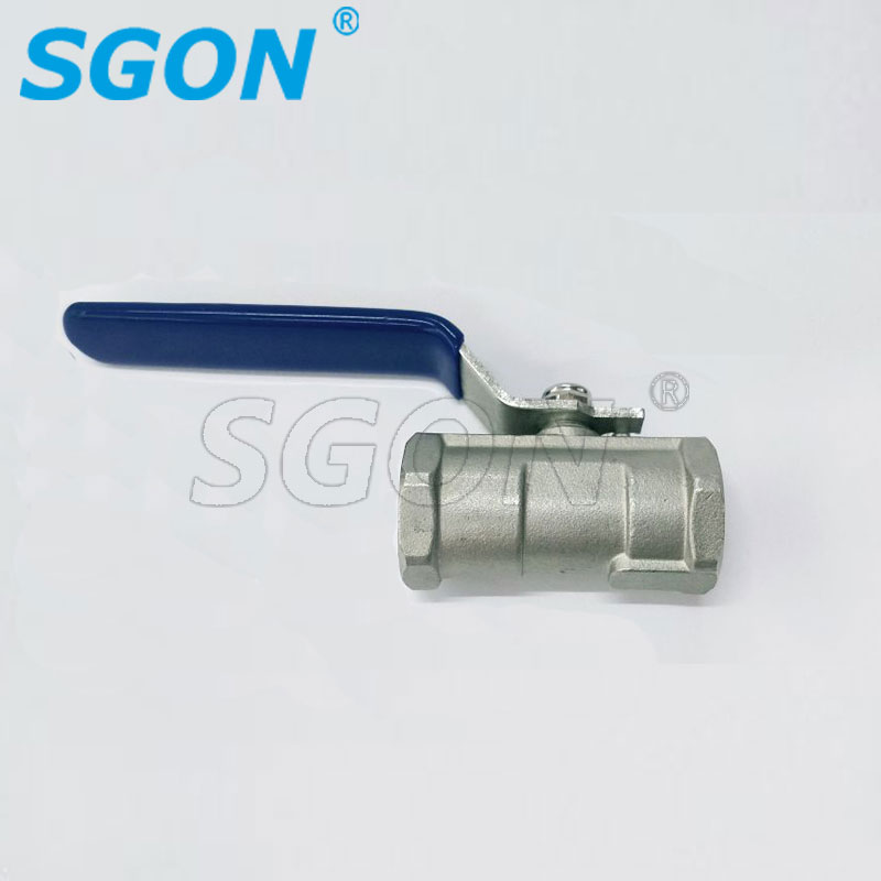 One piece 1 inch SS304 SS316 screwed ball valve