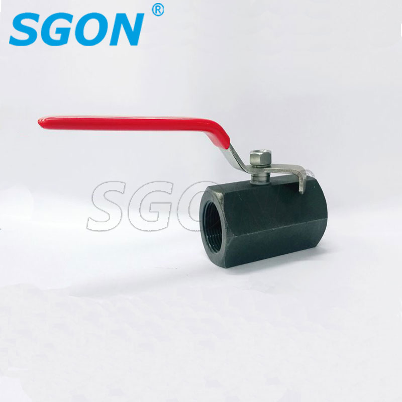 1 Piece hexagonal WCB carbon steel ball valve